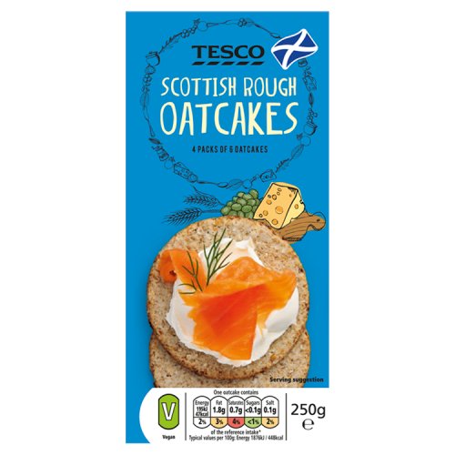 Tesco Scottish Rough Oatcakes 250G