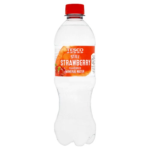 Tesco Still Strawberry Flavoured Mineral Water 500ml