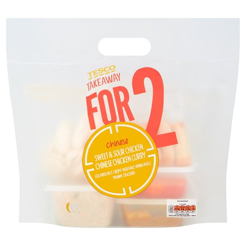 Tesco Takeaway for 2 Sweet & Sour Chicken Chinese Chicken Curry 1.40kg