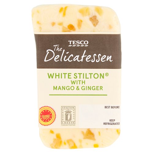 Tesco White Stilton Mango & Ginger Cheese 200G