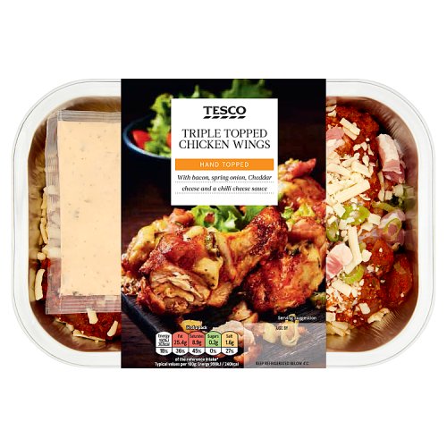 Tesco Triple Topped Chicken Wings 552g Really Good Culture