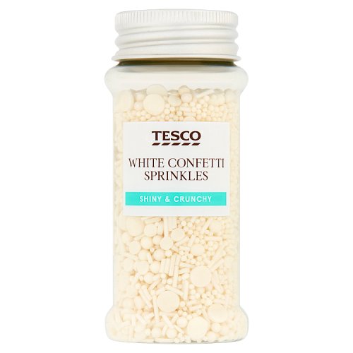 Tesco White Confetti Sprinkles 75g