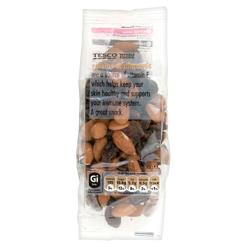 Tesco Whole Foods Raisins & Almonds 150g Really Good Culture