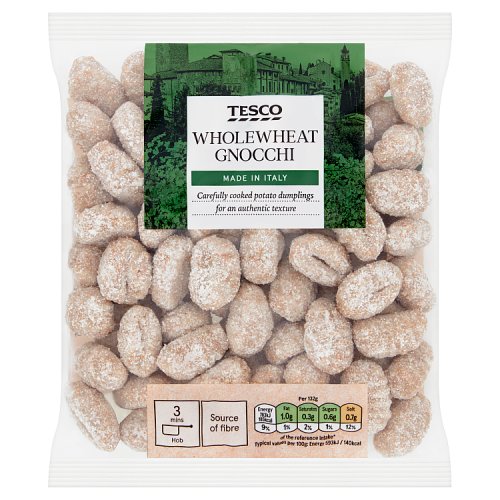 Tesco Wholewheat Gnocchi 500g Really Good Culture
