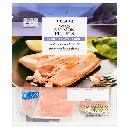 Tesco Wild Salmon Fillets 500G