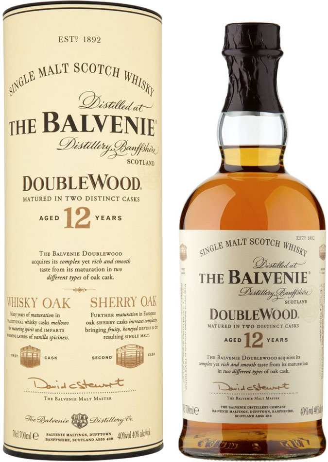 The Balvenie 12 Year Old Doublewood Single Malt Whisky 70Cl
