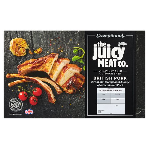 The Juicy Meat Co. Exceptional 21 Day Dry Aged Pork 2 Bone Pork Tomahawk 1kg
