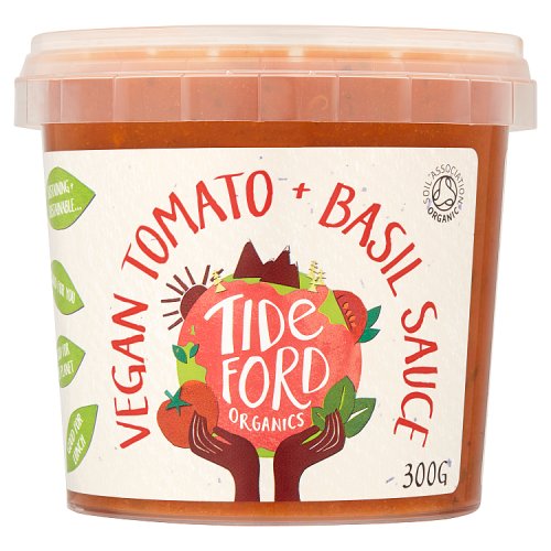 Tideford Organics Vegan Tomato + Basil Sauce 300g
