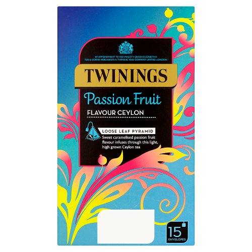 Twinings Passion Fruit Flavour Ceylon Loose Leaf Pyramids in Envelopes