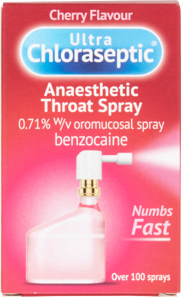 Ultra Chloraseptic Anaesthetic Throat Spray Cherry Flavour 15ml