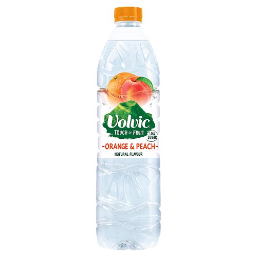 Volvic Touch of Fruit Orange & Peach Natural Flavoured Water 1.5L