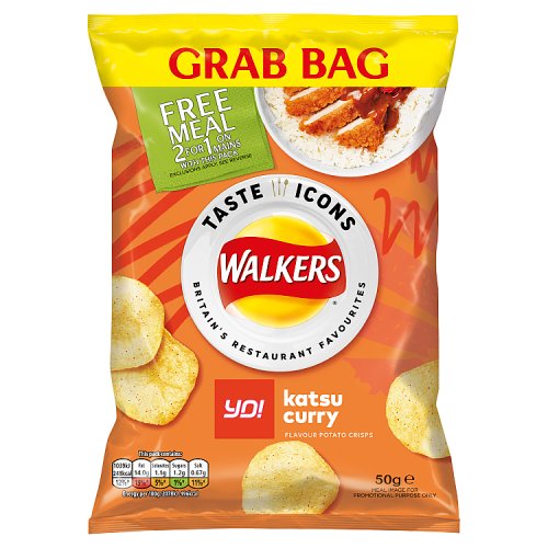 Walkers YO! Katsu Curry Flavour Crisps 50g