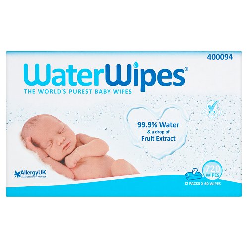 WaterWipes Baby Wipes Sensitive (12 Packs x 60 Wipes) 720 Wipes